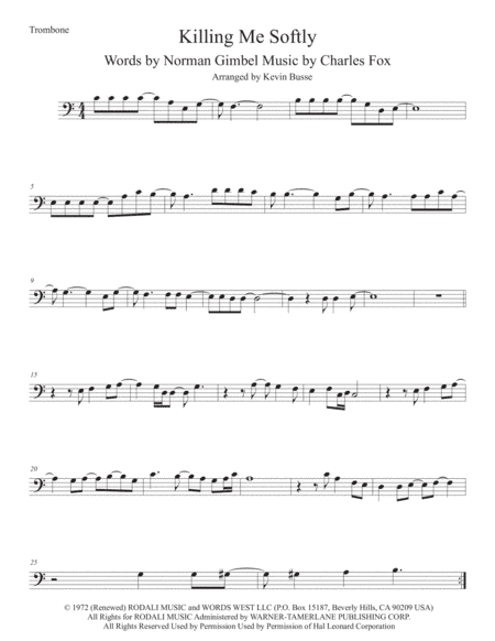 Killing Me Softly With His Song (arr. Kevin Busse)