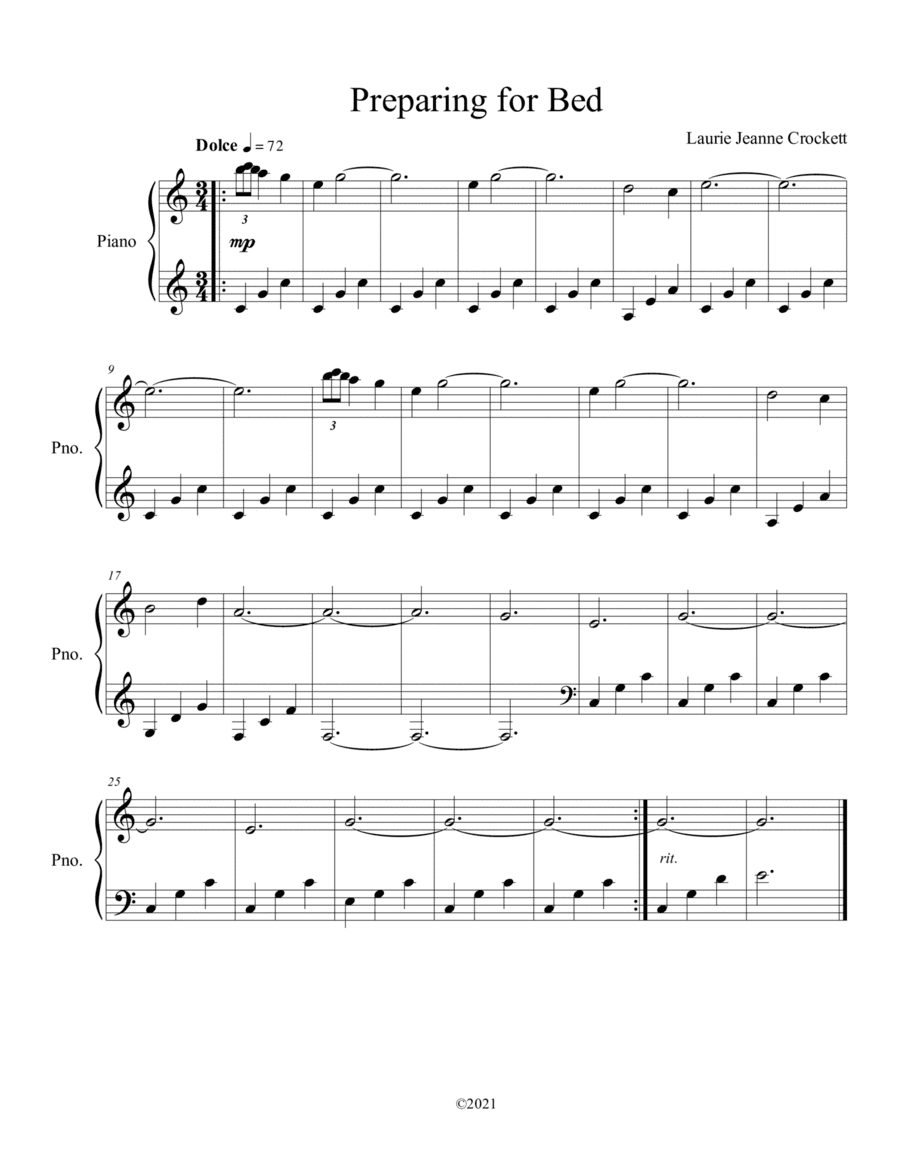 Preparing For Bed - Ambient Piano
