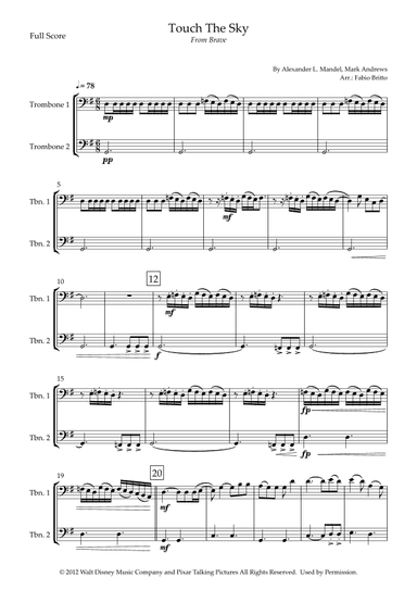 Touch The Sky (arr. Fabio Britto)