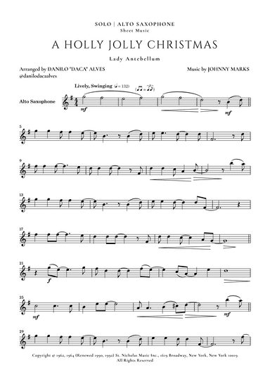 A Holly Jolly Christmas (arr. Danilo “Daca” Alves)