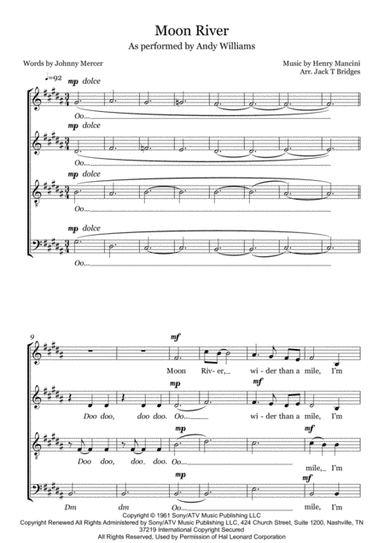 Moon River (arr. Jack T Bridges)