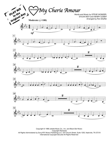My Cherie Amour (arr. Ron Sheffer)
