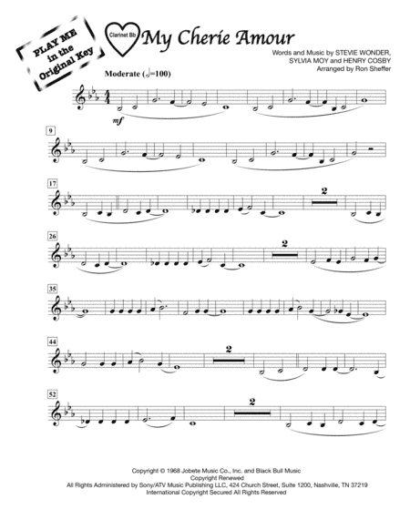 My Cherie Amour (arr. Ron Sheffer)