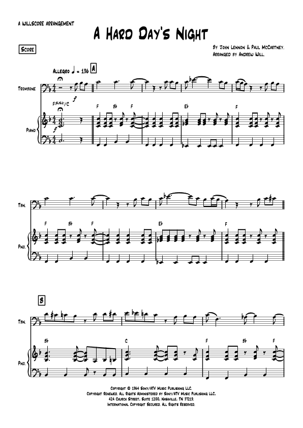 A Hard Day's Night (arr. Andrew Will)