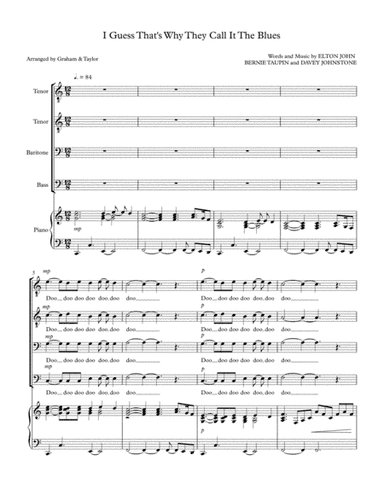 I Guess That's Why They Call It The Blues (arr. Graham & Taylor)