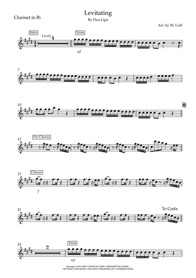 Levitating (arr. Matt Luff)