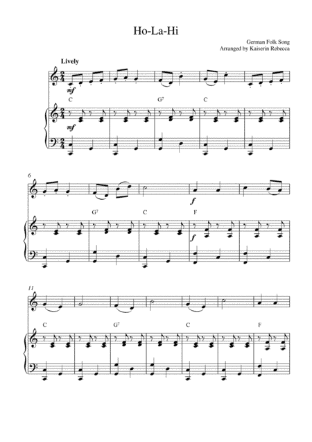 Ho-La-Hi (arr. Kaiserin Rebecca)