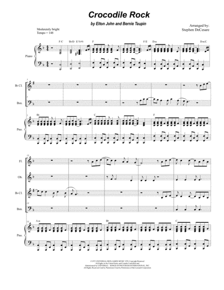 Crocodile Rock (arr. Stephen DeCesare)