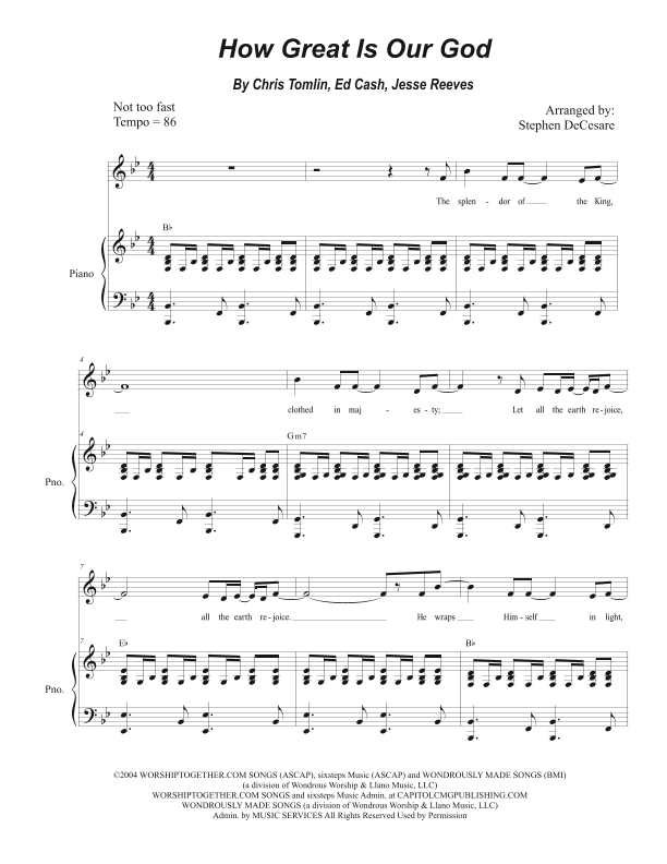 How Great Is Our God (arr. Stephen DeCesare)
