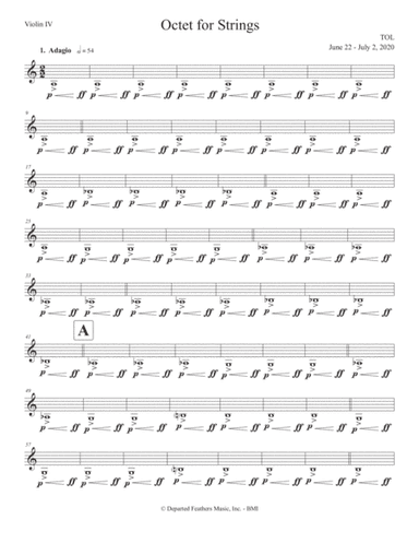 Octet for Strings (2020) violin IV part
