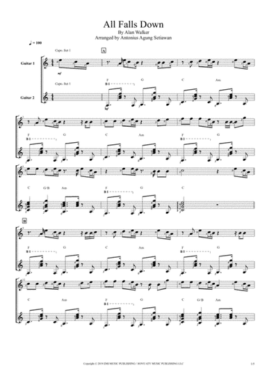 All Falls Down (arr. Antonius Agung Setiawan)