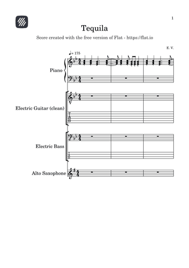 Tequila (arr. E. V.)