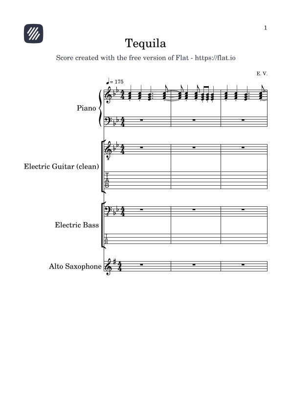 Tequila (arr. E. V.)