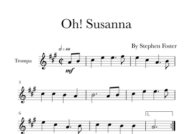 Oh! Susanna (arr. Glauco Fernandes)