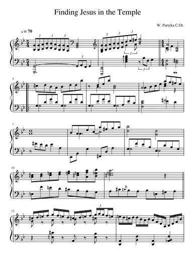 Rosary meditations for piano - V  Finding Jesus in the Temple