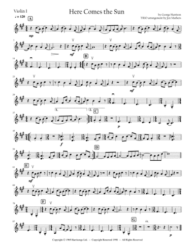 Here Comes The Sun (arr. Jen Mathers)