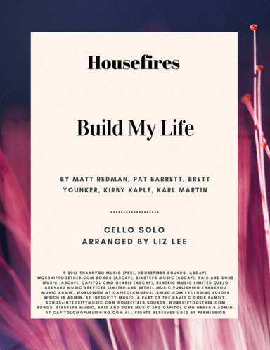 Build My Life (arr. Liz Lee - Cellomoji)