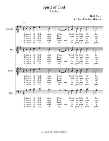 Spirit Of God (arr. Dominic Meccia)