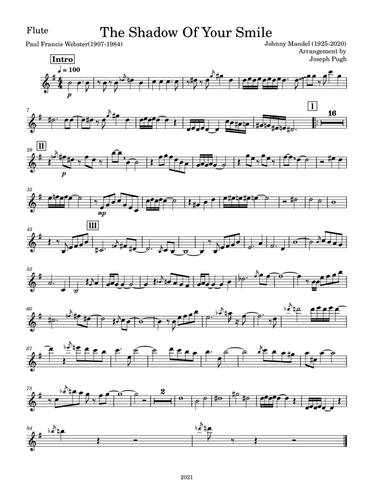 The Shadow Of Your Smile (arr. Joseph Pugh)