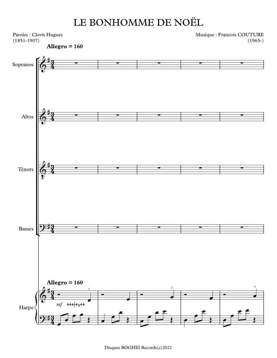 LE BONHOMME DE NOËL (arr. Disques BOGHEI Records)