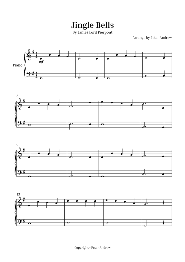 Jingle Bells (arr. Peter Andrew)