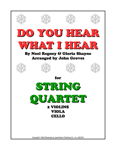 Do You Hear What I Hear (arr. John Groves)