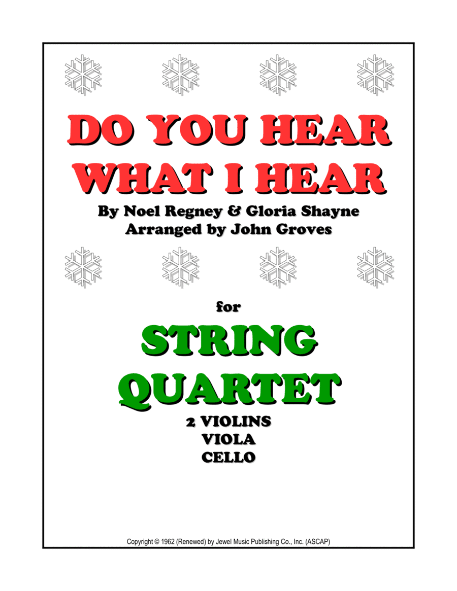 Do You Hear What I Hear (arr. John Groves)