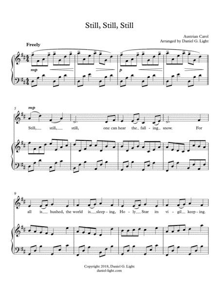 Still, Still, Still (Austrian Carol) (arr. Daniel Light)