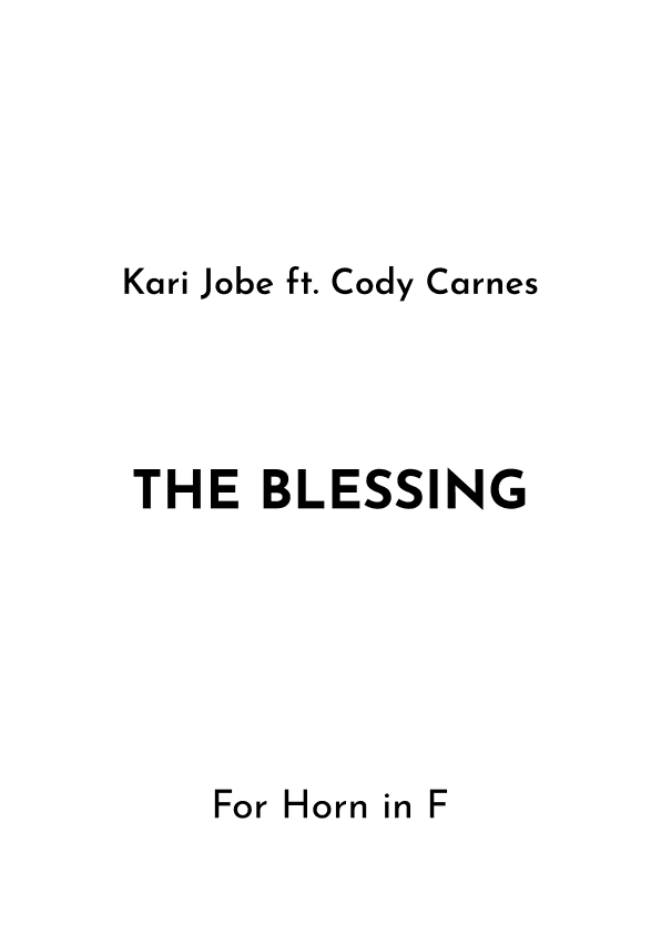 The Blessing (arr. Jireh J.)