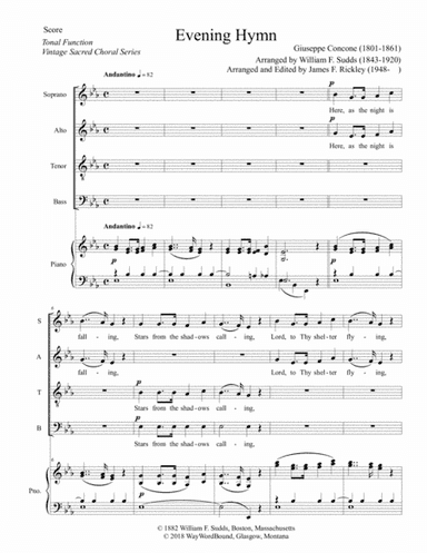 Evening Hymn (arr. William F. Sudds, James F. Rickley)