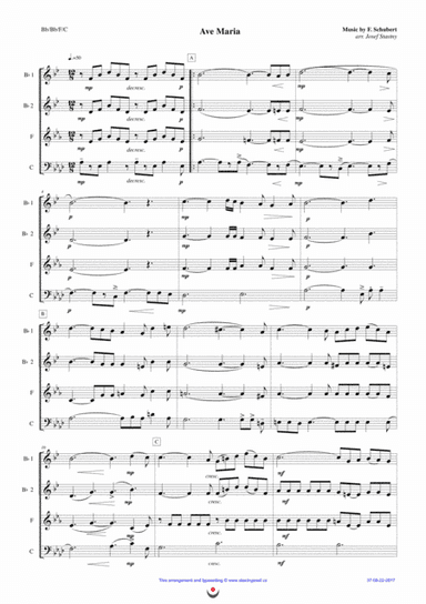 Ave Maria (Schubert) (arr. Josef STASTNY)