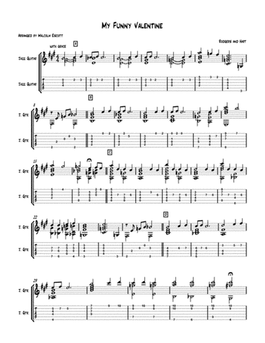 My Funny Valentine (arr. Malcolm Escott)