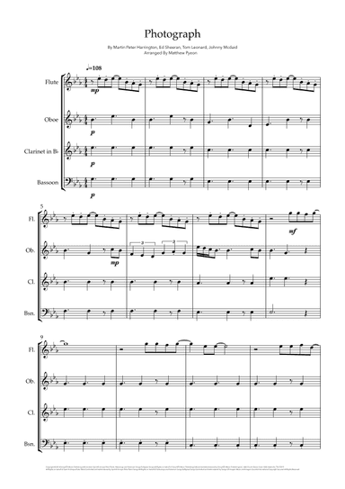 Photograph (arr. Matthew pyeon)