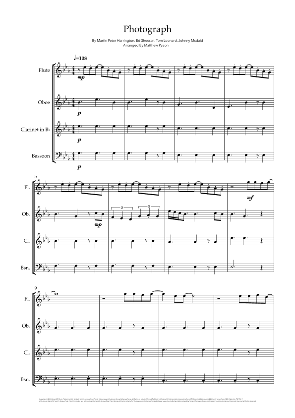 Photograph (arr. Matthew pyeon)