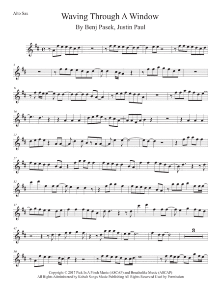 Waving Through A Window (arr. Kevin Busse)