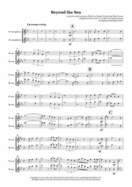 Beyond The Sea (arr. Kayleigh Huelin)