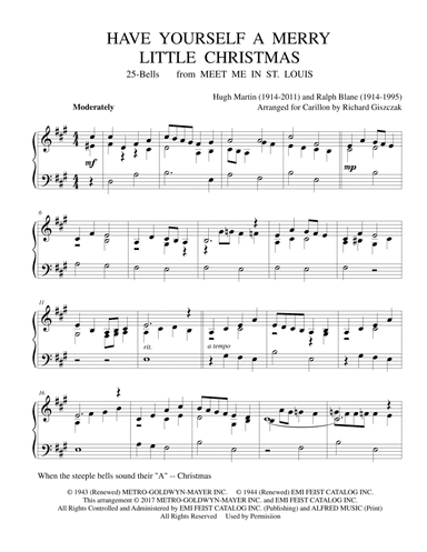 Have Yourself A Merry Little Christmas (arr. Richard Giszczak)