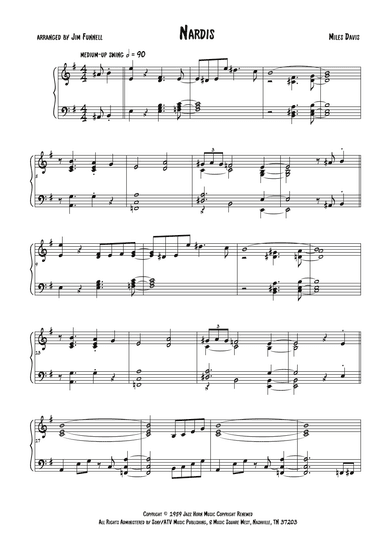 Nardis (arr. Jim Funnell)
