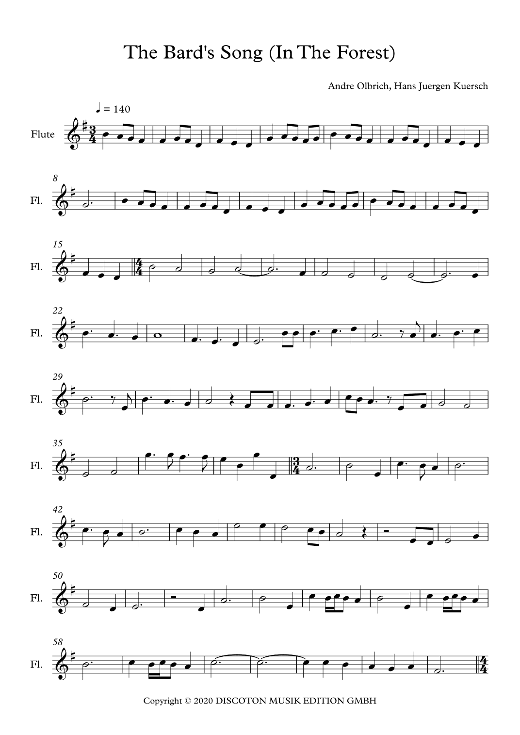 The Bard's Song (arr. Matheus Sampaio)