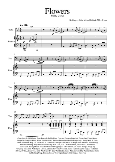 Flowers (arr. Golden Skull Editions)