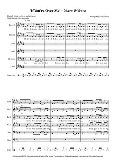 If You're Over Me (arr. Shelley Gray)