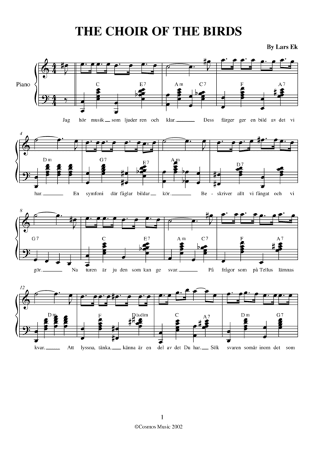 THE CHOIR OF THE BIRDS