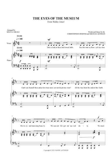 The Eyes Of The Museum (arr. S Carlile)