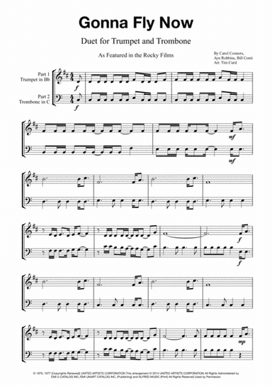 Gonna Fly Now (arr. Tim Curd)