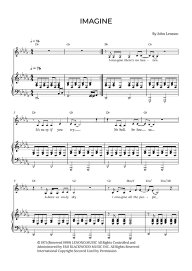 Imagine (arr. Alex Nunes Rodrigues)