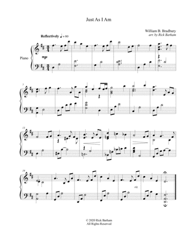 Just As I Am (arr. Rick Barham)