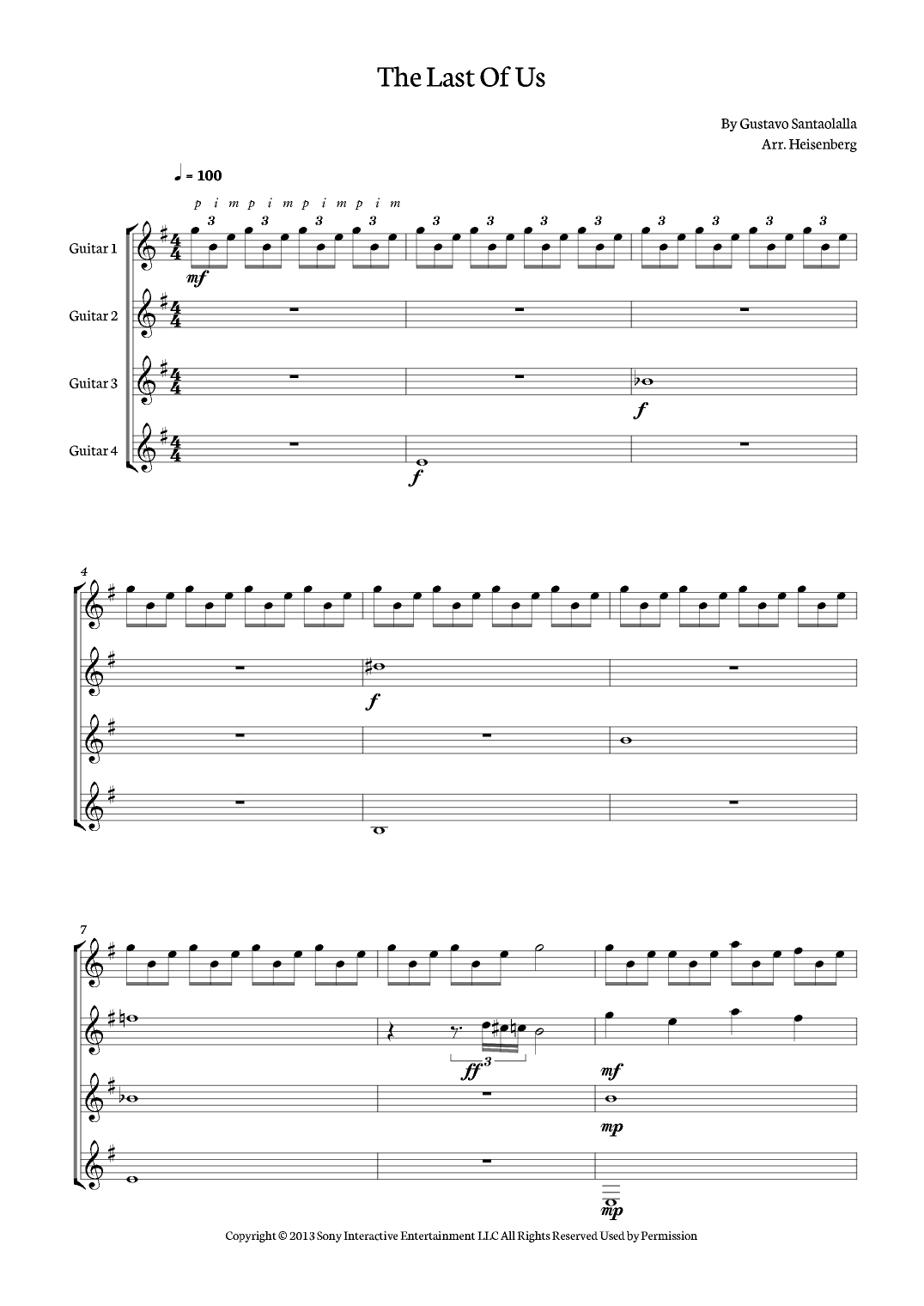 The Last Of Us (arr. Heisenberg)