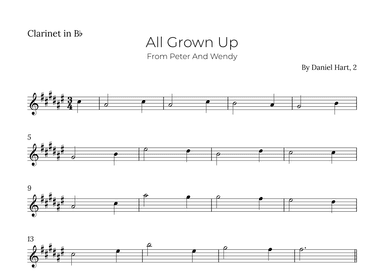 All Grown Up (arr. Alex Nunes Rodrigues)