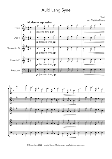 Auld Lang Syne (arr. Christian Morris)