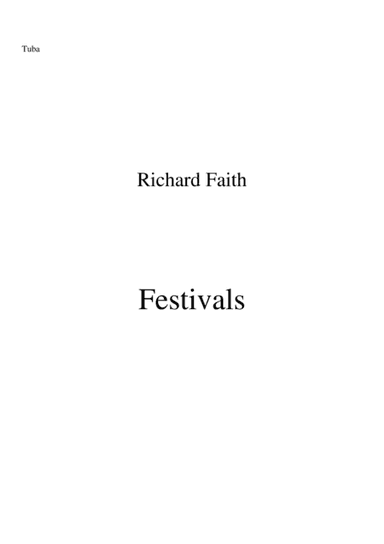 Richard Faith/László Veres: Festivals for concert band: tuba part